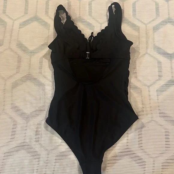 Womens Classy Sexy Black Kona Sol One-Piece Swim Suit sz Small - Picture 4 of 6